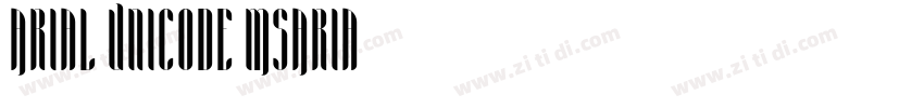 Arial Unicode MSAria字体转换